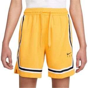 Nike Women's Fly Crossover Basketball Shorts Size XXL 2XL Loose Fit Yellow NWT